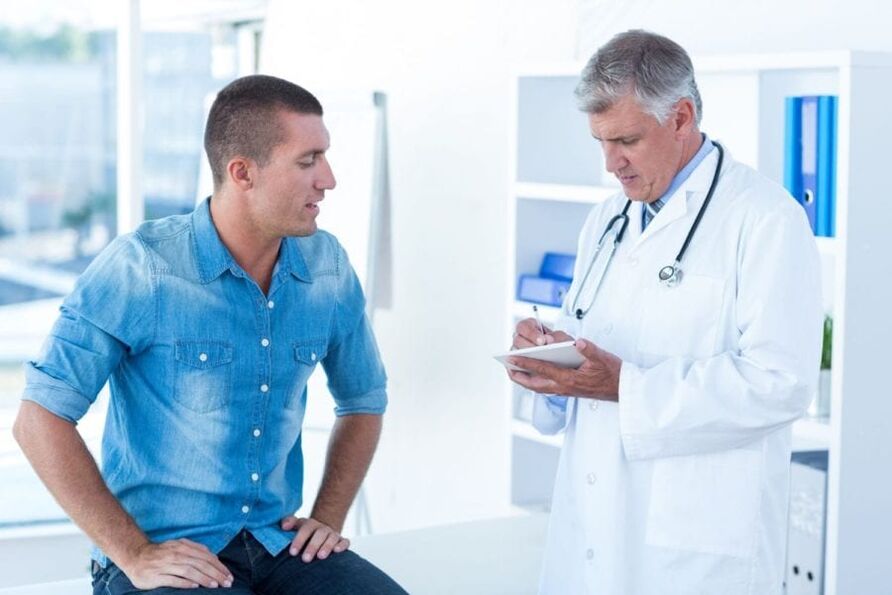 Kreiptis į specialistą, turintį prostatito simptomų